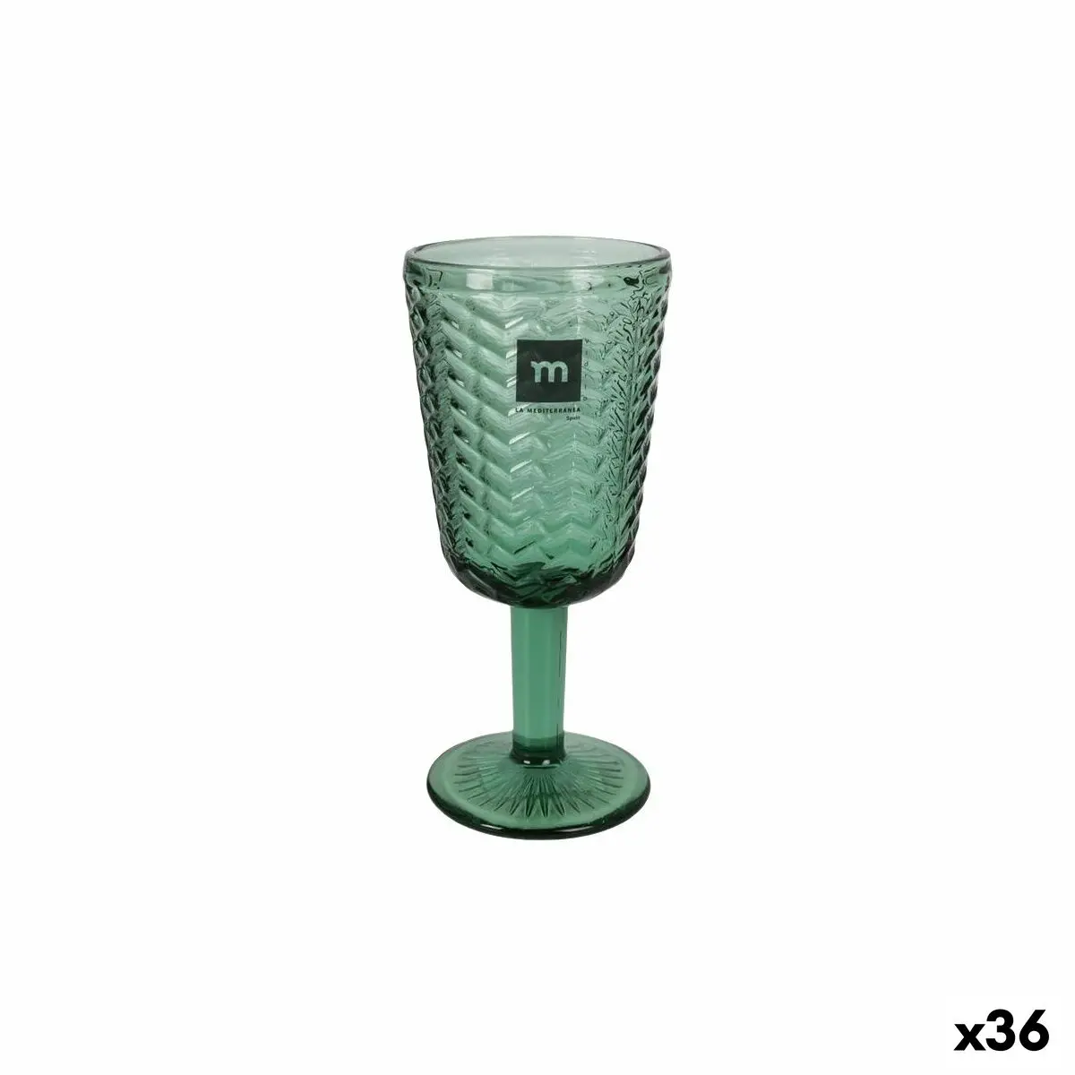 Champagne Glass La Mediterránea Spica Green (36 Units) 1