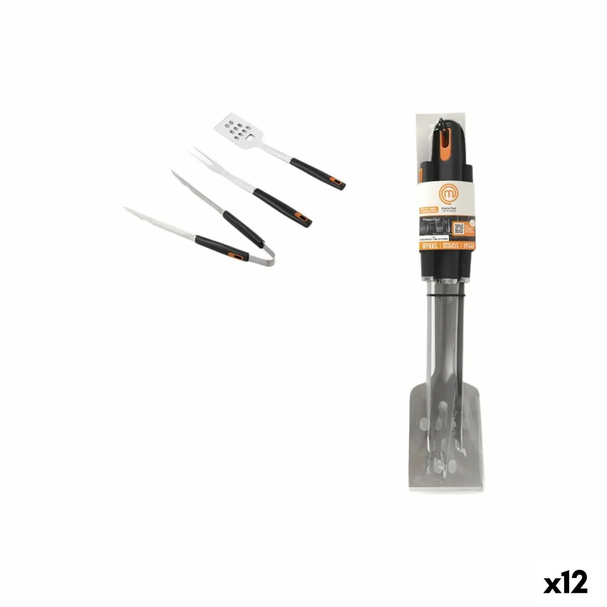 Barbecue Utensils Masterchef 3 Pieces (12 Units) 1