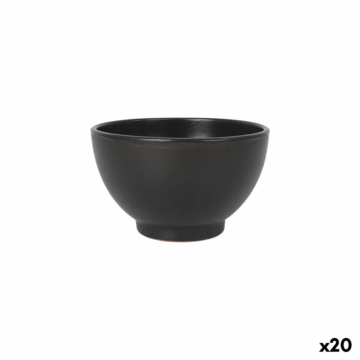 Bowl Azofra Black 15 X 15 X 9 Cm (20 Units) 1
