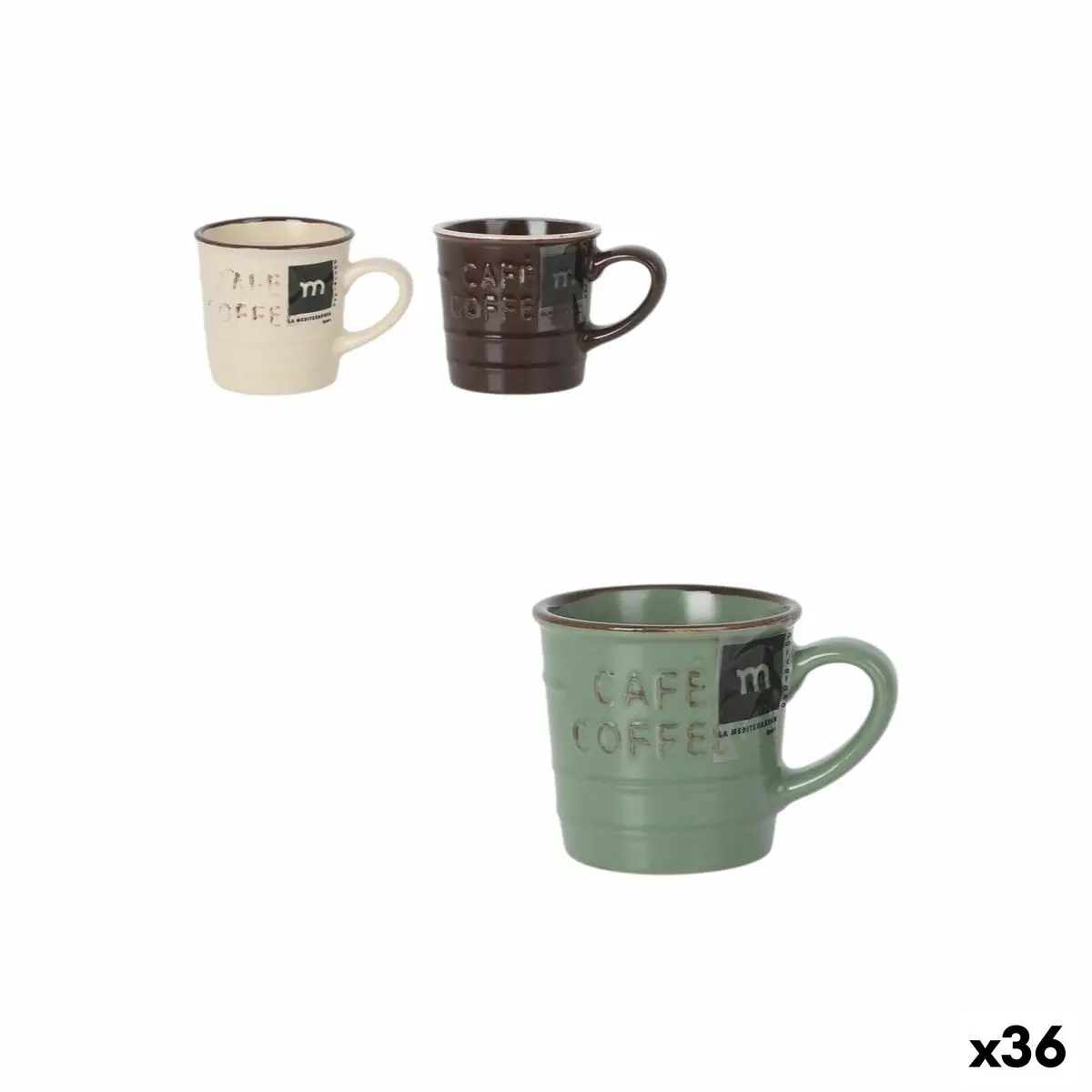 Tea And Coffee Cup La Mediterránea Sweet Farm 80 Ml (36 Units) 1