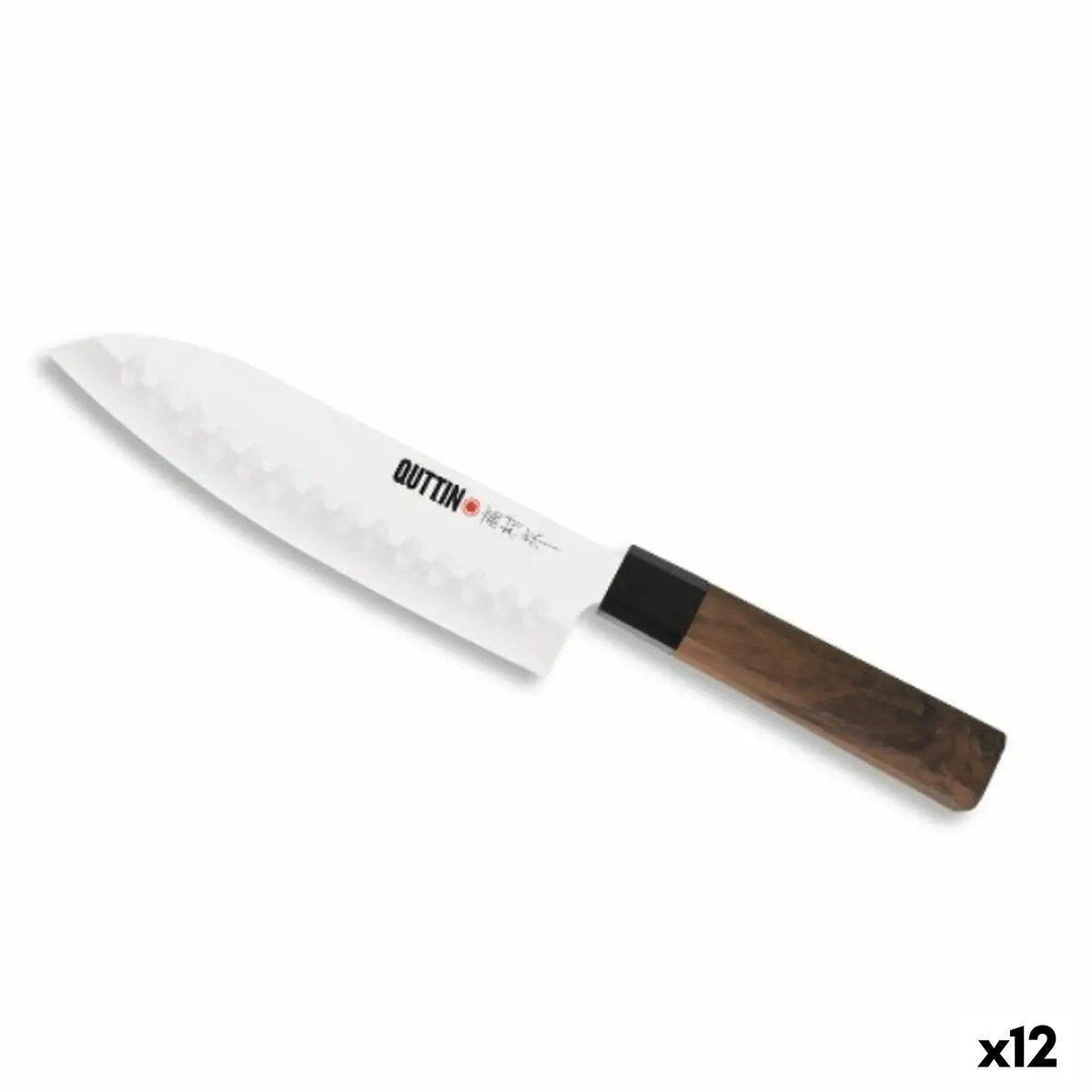 Kitchen Knife Quttin Santoku Takamura Brown Silver 17 Cm (12 Units) 1