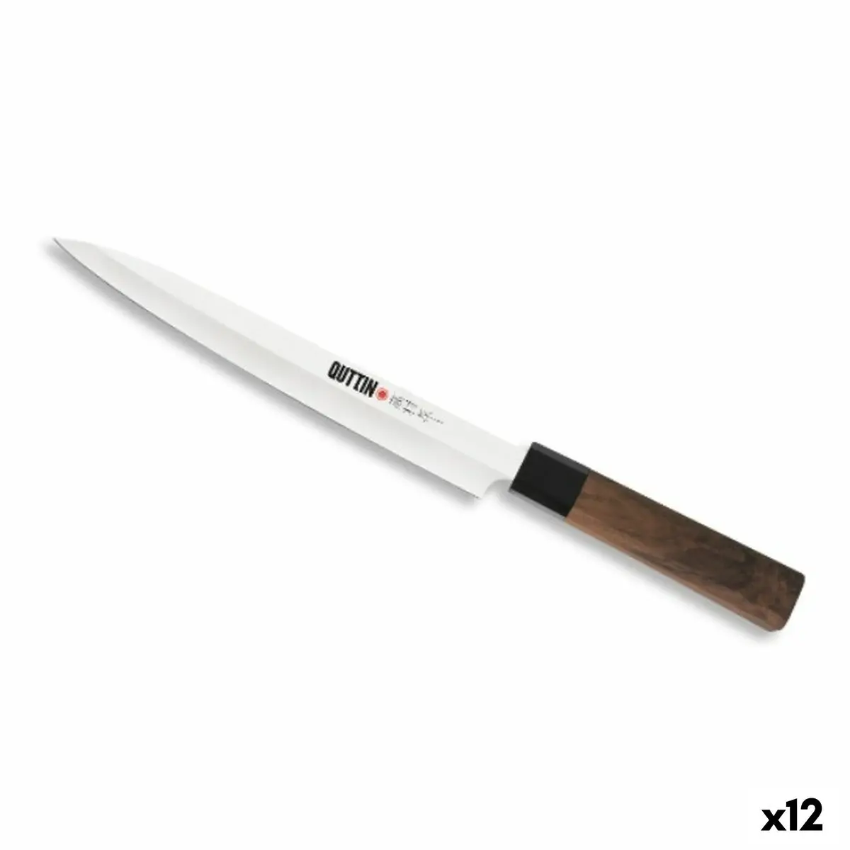Kitchen Knife Quttin Yanagiba Takamura Brown Silver 20 Cm (12 Units) 1