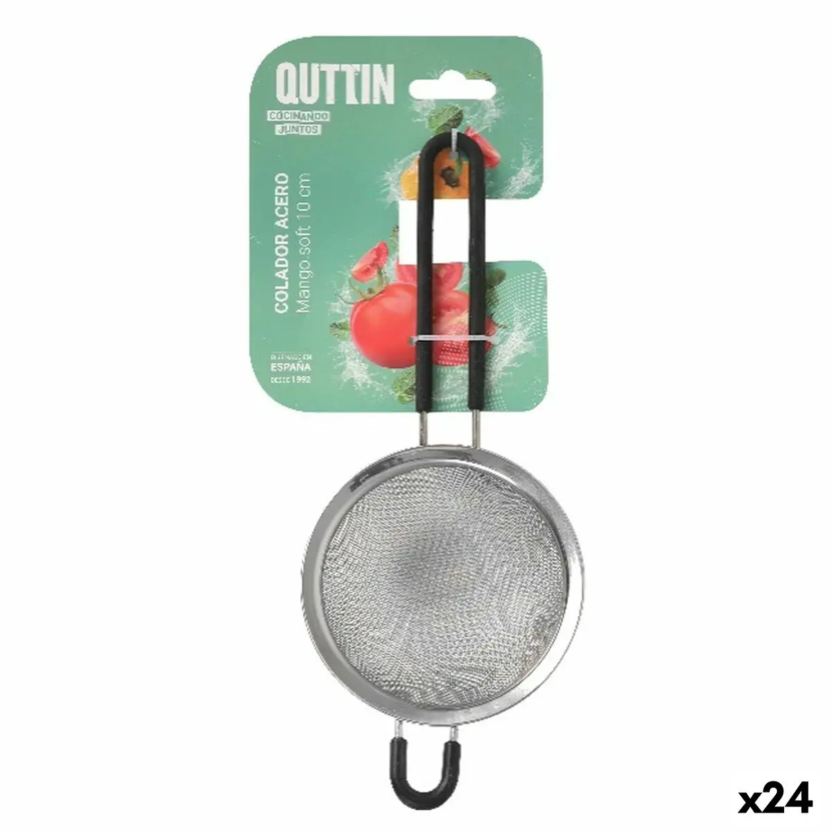 Strainer Quttin Steel 10 Cm (24 Units) 1
