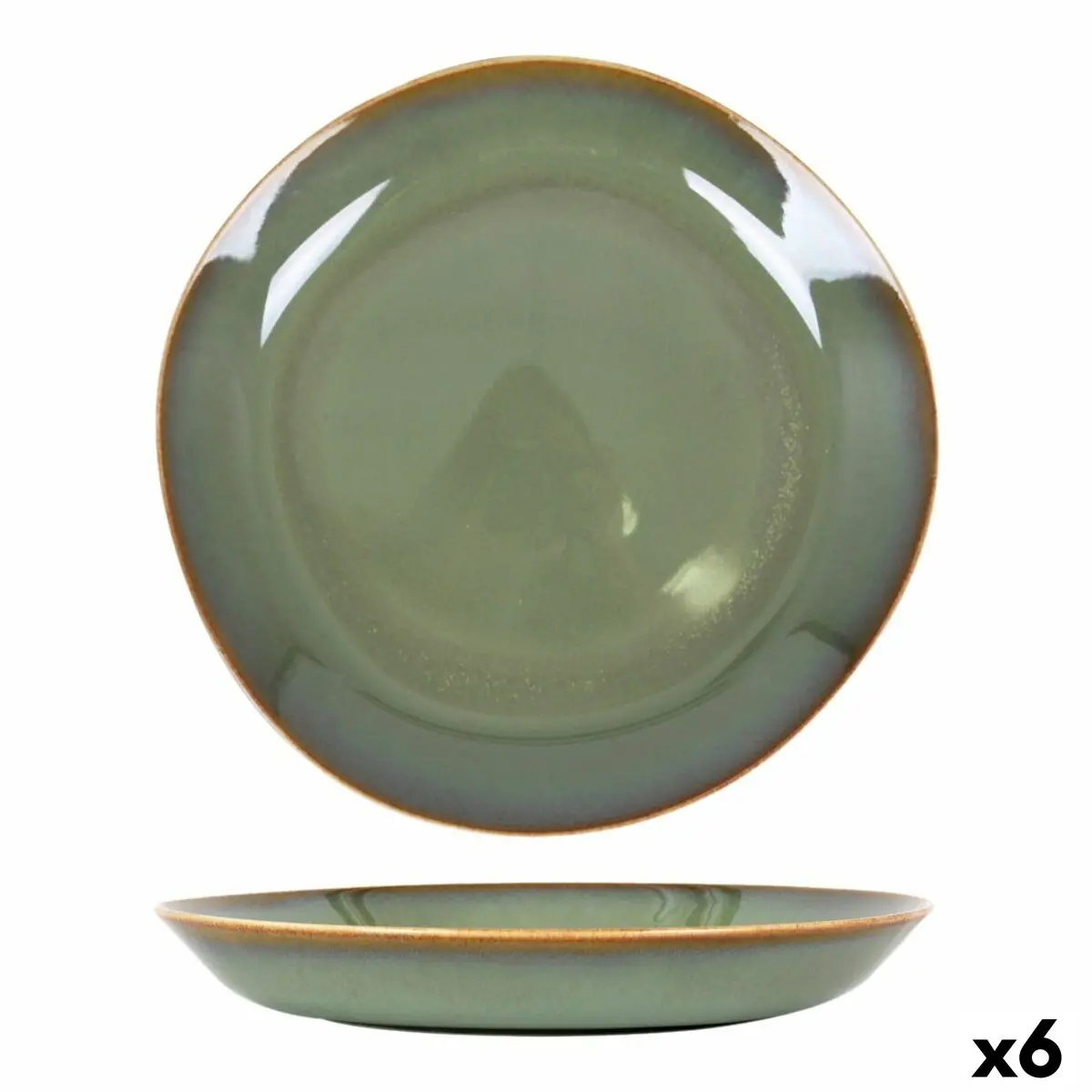 Deep Plate Duomo Green Ø 23 Cm (6 Units) 1
