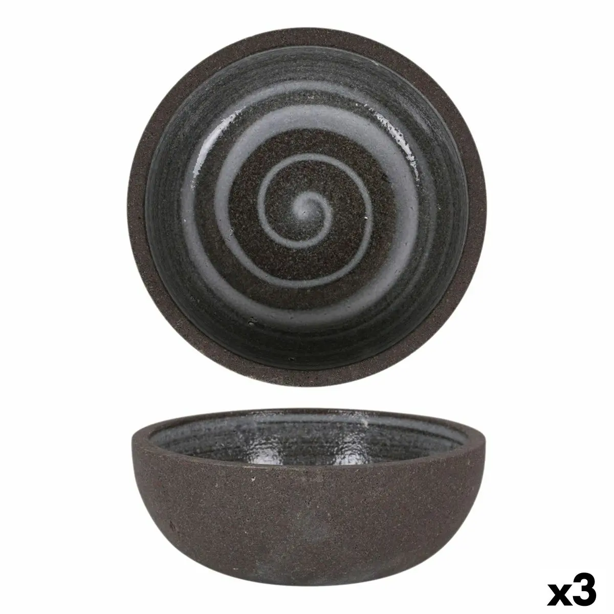 Snack Bowl Krakatoa Ø 20 Cm (3 Units) 1