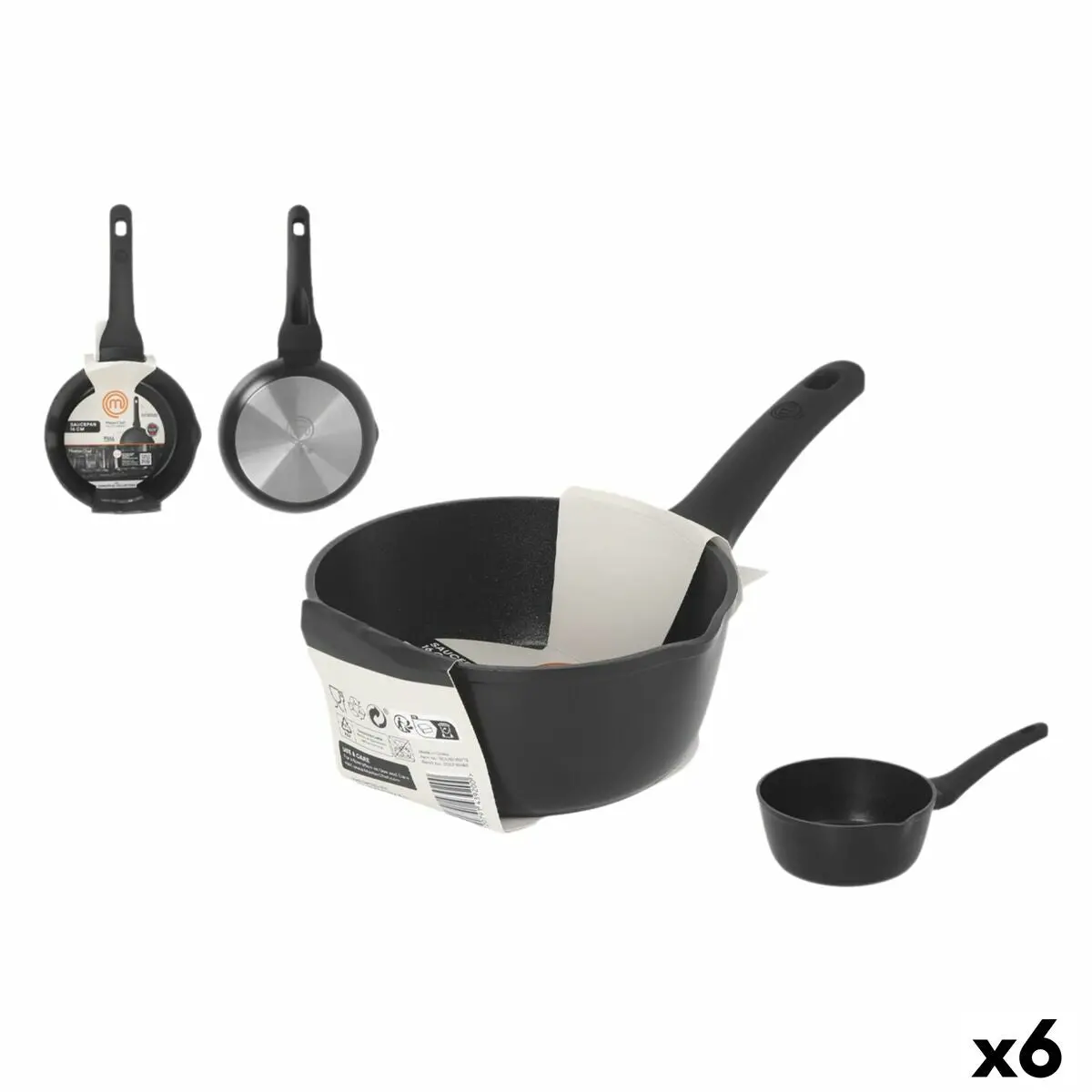 Saucepan Masterchef 16 Cm (6 Units) 1