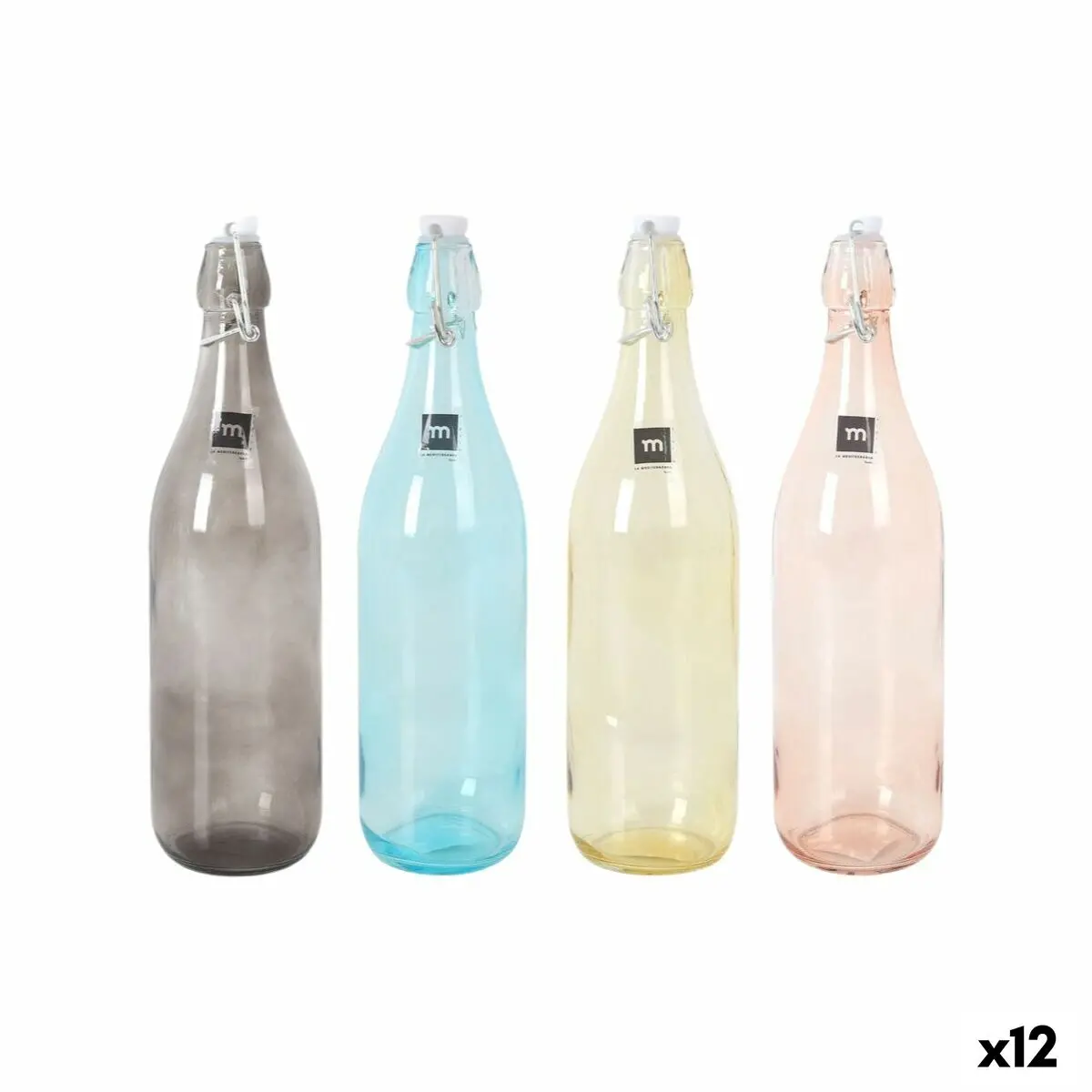 Glass Bottle La Mediterránea Goethe 1 L (12 Units) 1