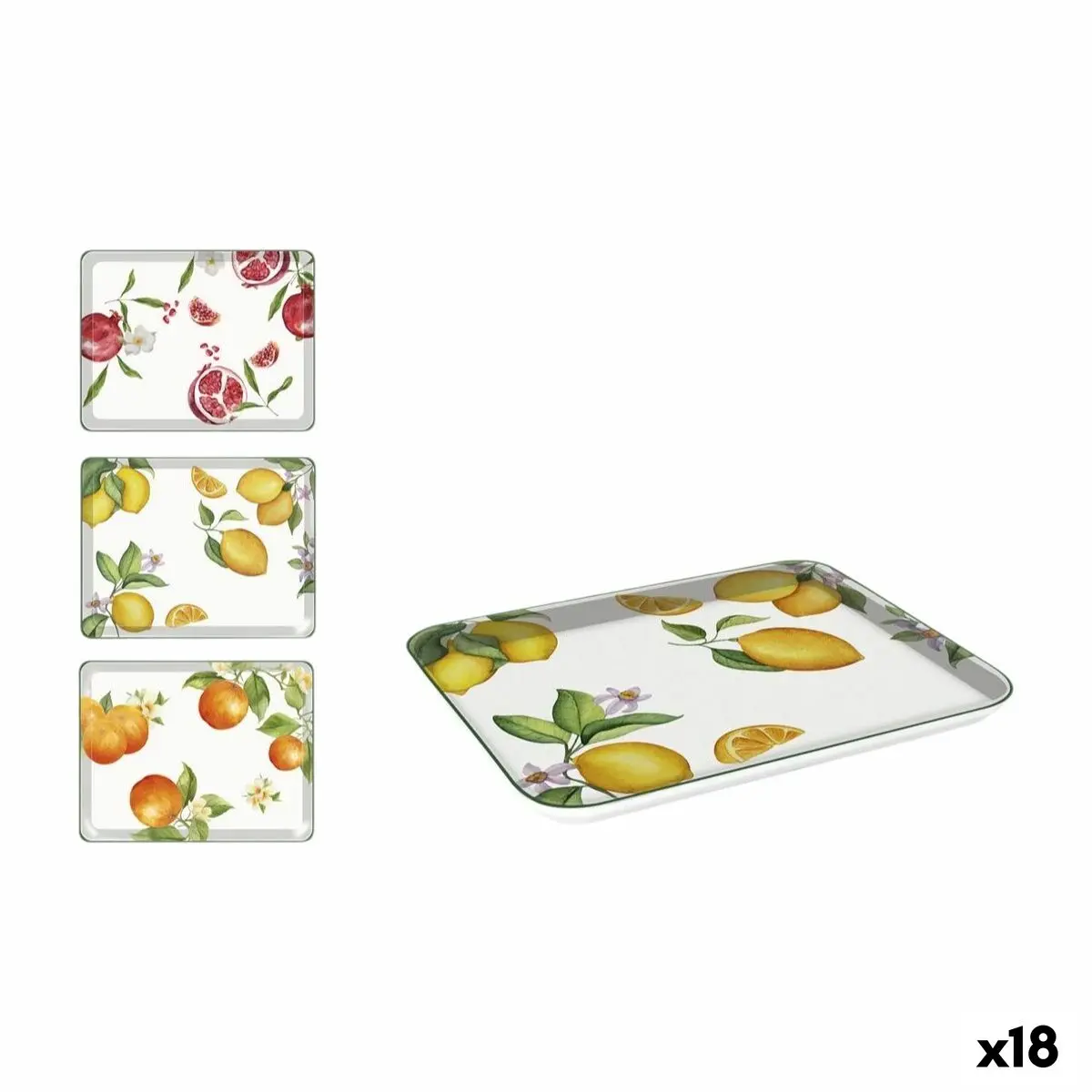 Tray La Mediterránea 27 X 21 Cm Fruits 18 Units 1