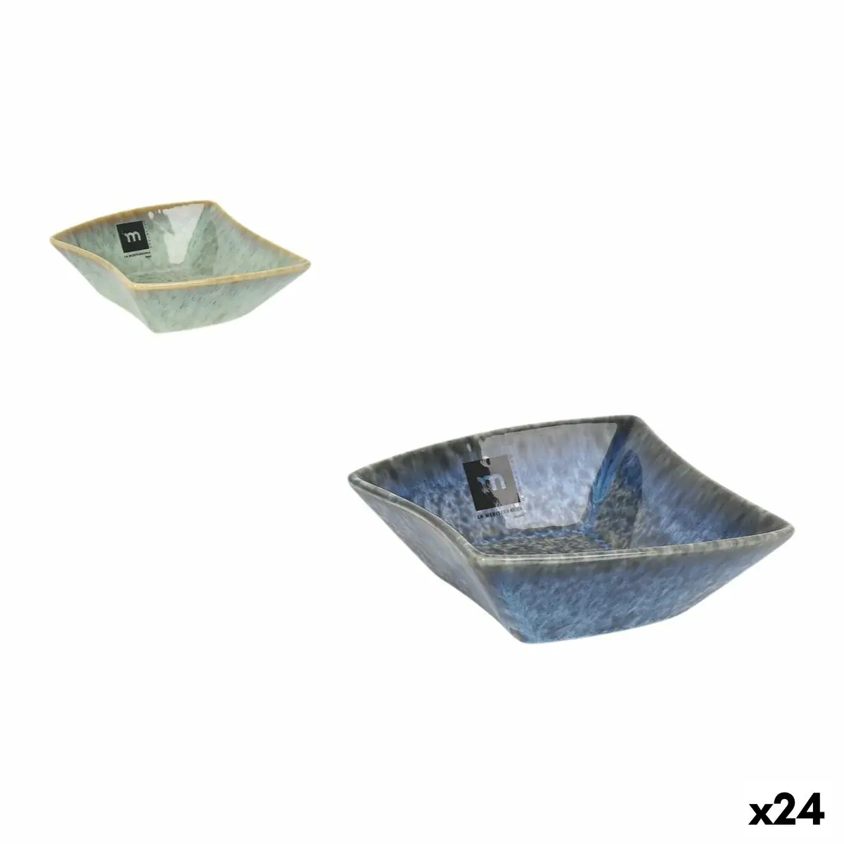 Snack Bowl La Mediterránea Pica-Pica 12 X 12 X 4,2 Cm (24 Units) 1