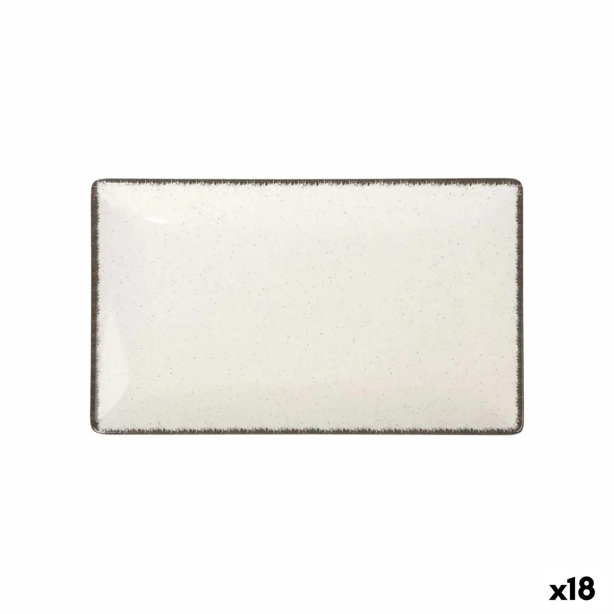 Serving Platter La Mediterránea Anllo Rectangular 25,3 X 15 X 2 Cm (18 Units) 1