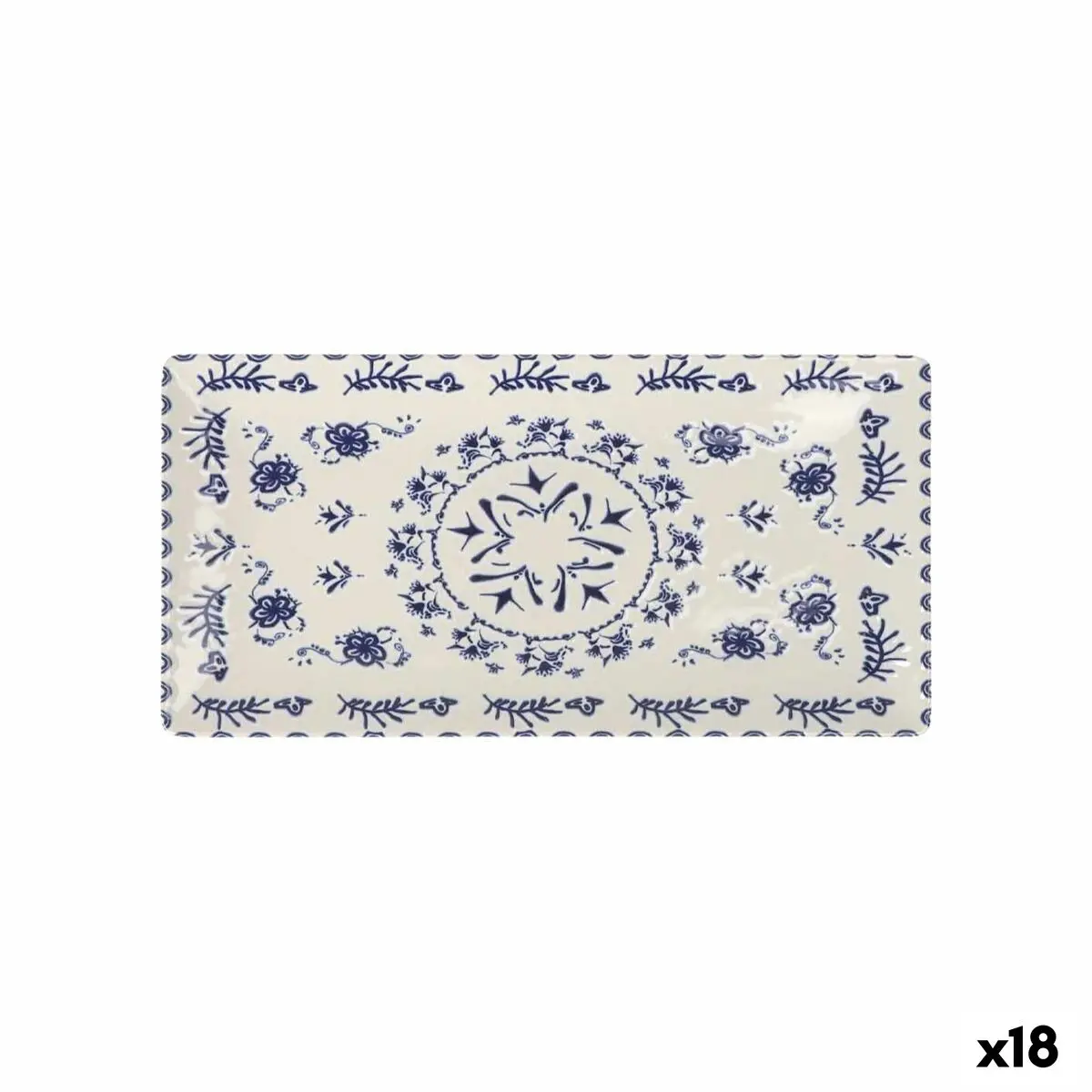 Serving Platter La Mediterránea Blur Rectangular 30 X 15 X 2 Cm (18 Units) 1