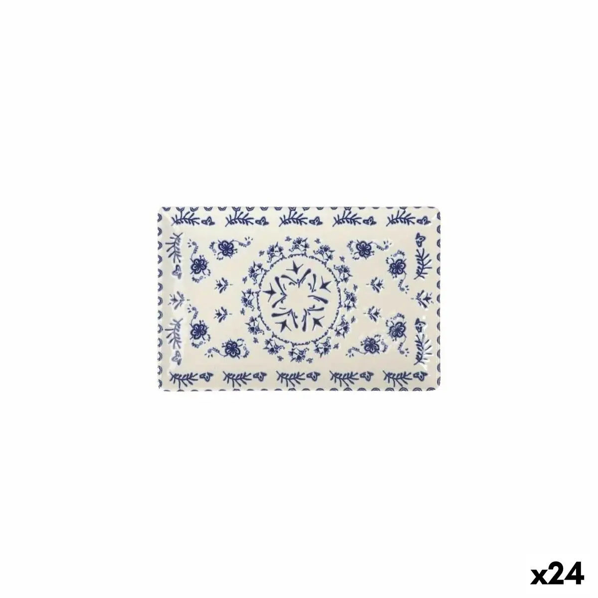 Serving Platter La Mediterránea Blur Rectangular 20 X 13 X 2 Cm (24 Units) 1