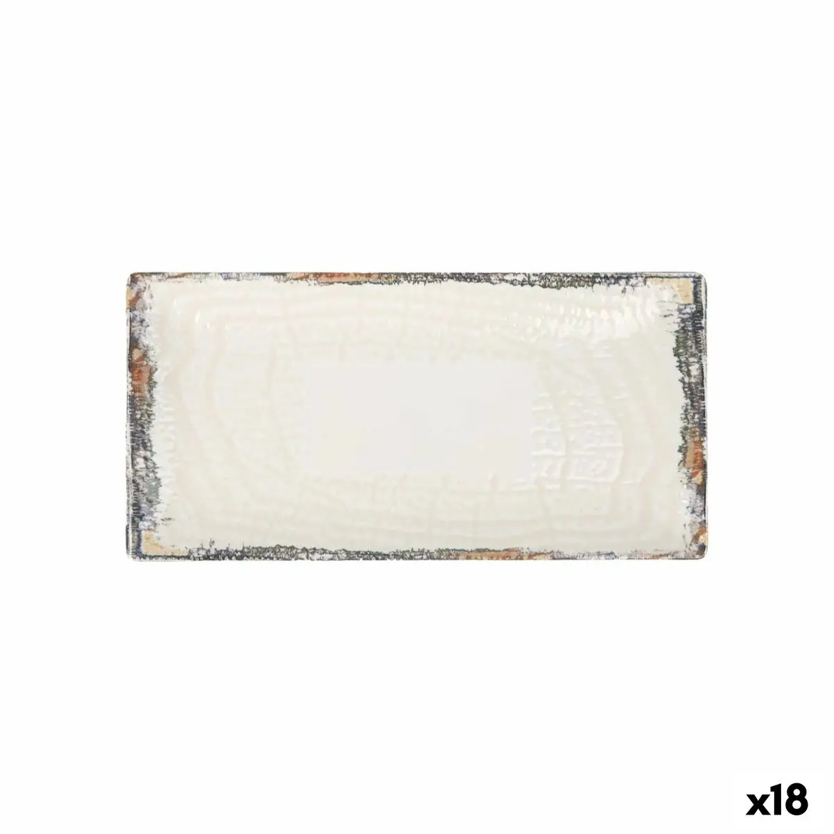 Serving Platter La Mediterránea Albus Rectangular 30 X 15 X 2 Cm (18 Units) 1