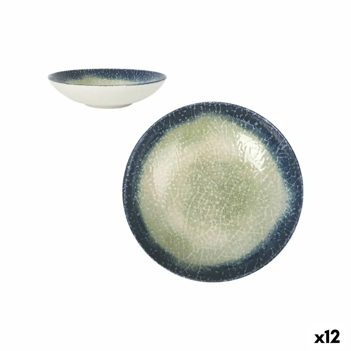 Deep Plate La Mediterránea Olaf Ø 21 Cm (12 Units) 1