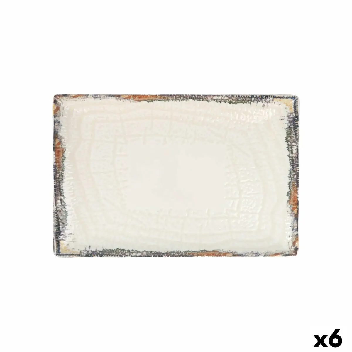 Serving Platter La Mediterránea Albus Rectangular 30 X 20 X 2,5 Cm (6 Units) 1