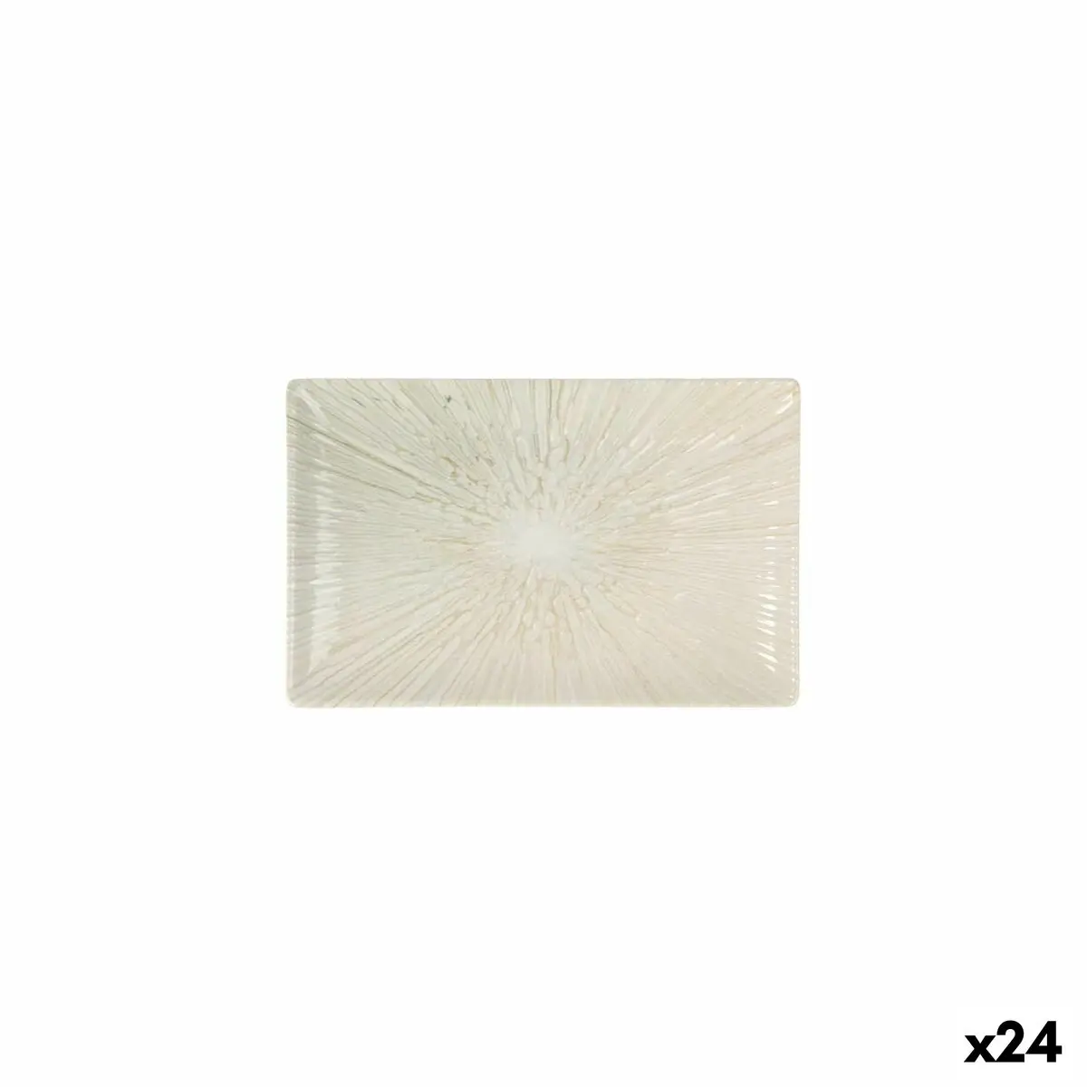 Serving Platter La Mediterránea Anya Rectangular 20 X 13 X 2 Cm (24 Units) 1