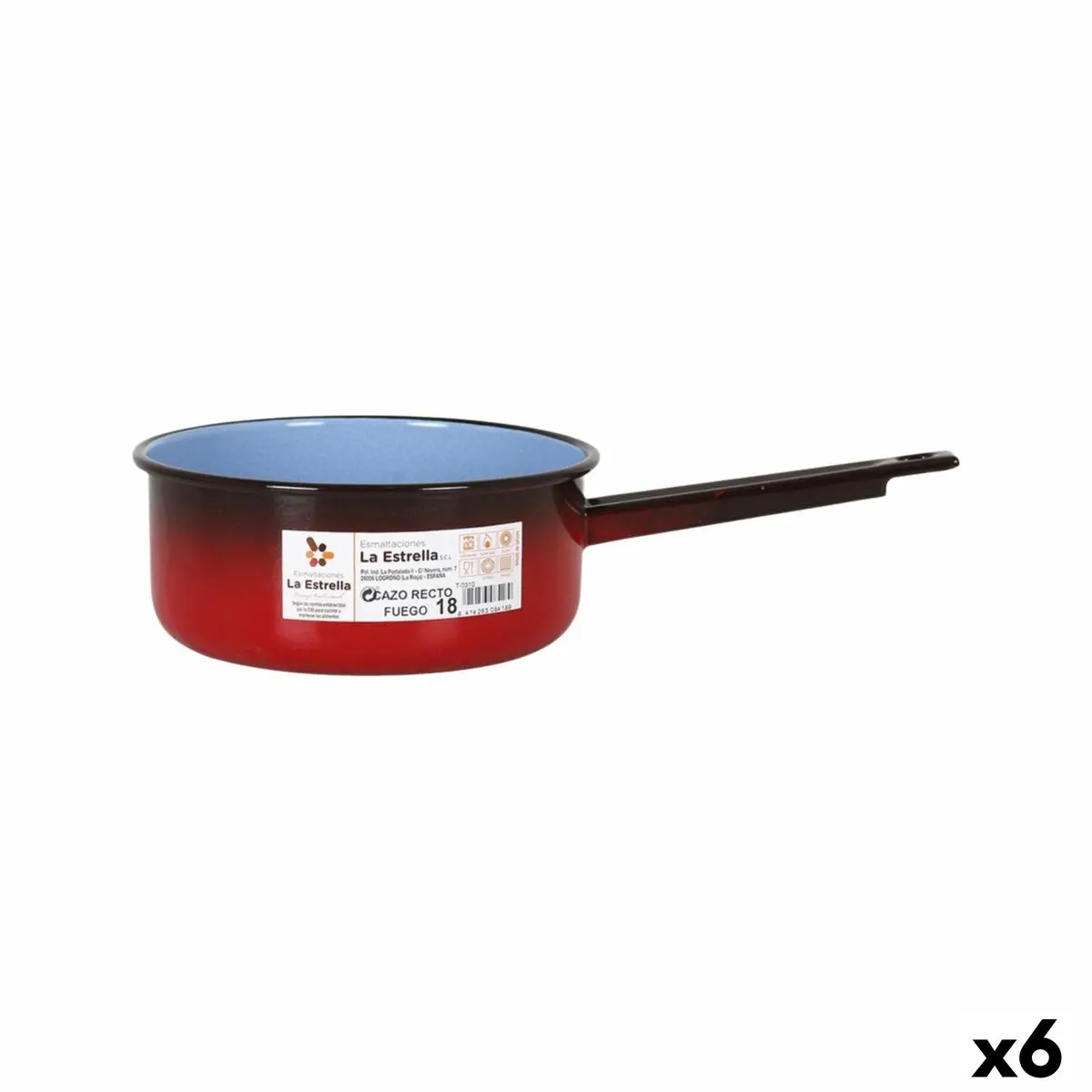 Saucepan La Estrella Fuego 450 Ml (6 Units) 1
