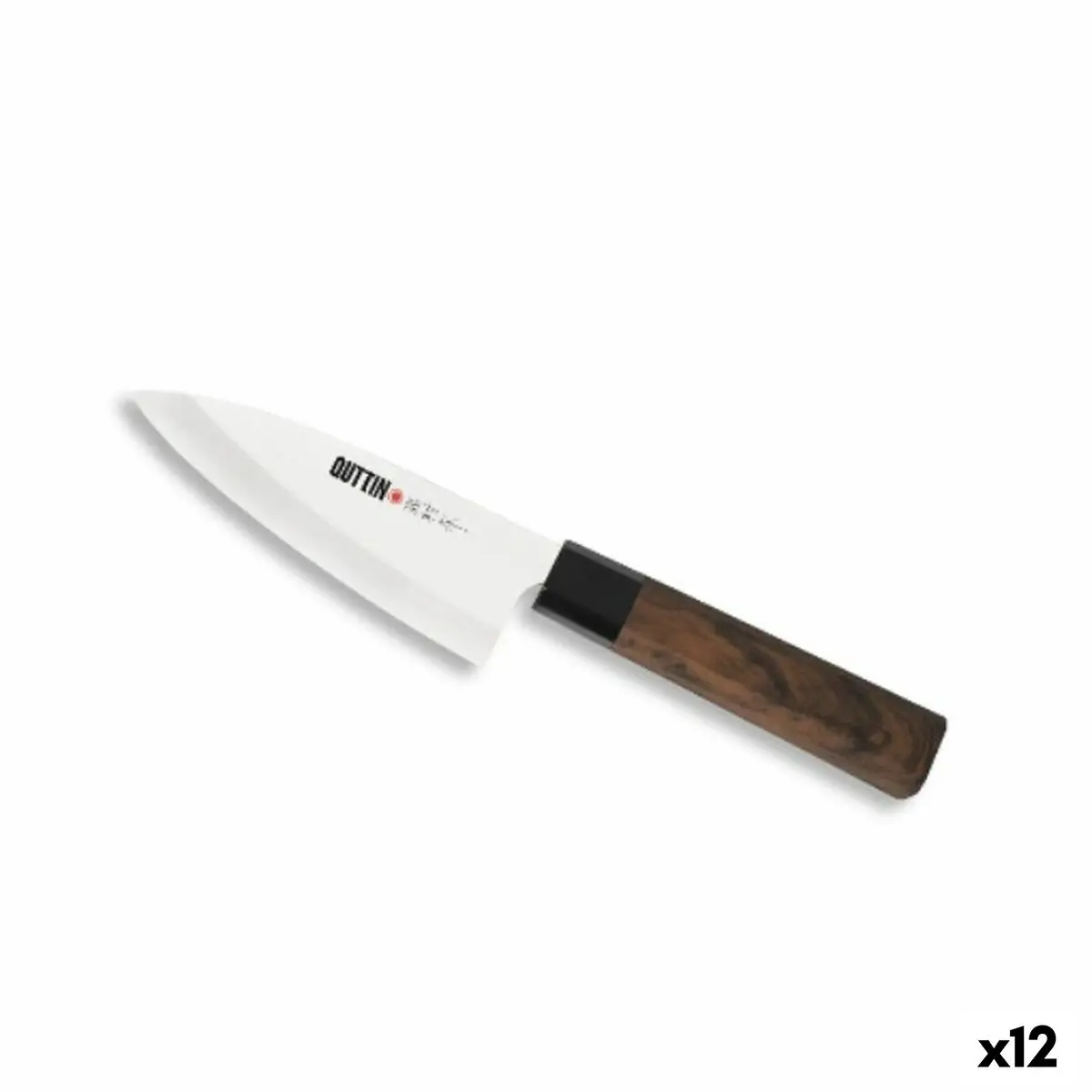 Kitchen Knife Quttin Deba Takamura Brown Silver 11 Cm (12 Units) 1