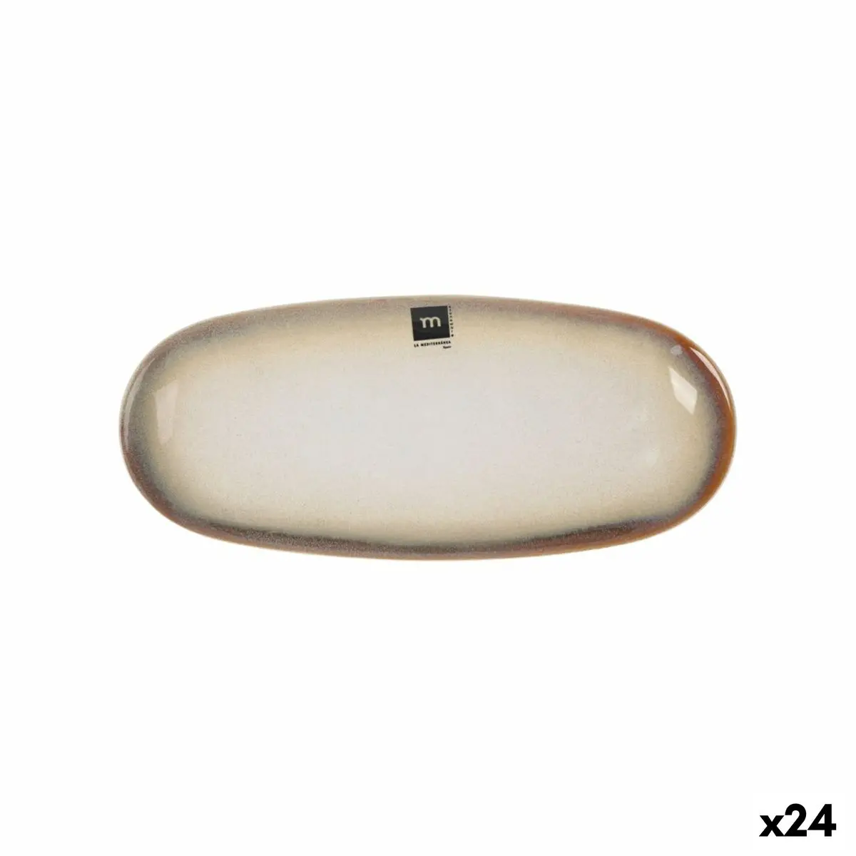 Serving Platter La Mediterránea Fustam Oval 29,5 X 12,7 X 2,4 Cm (24 Units) 1