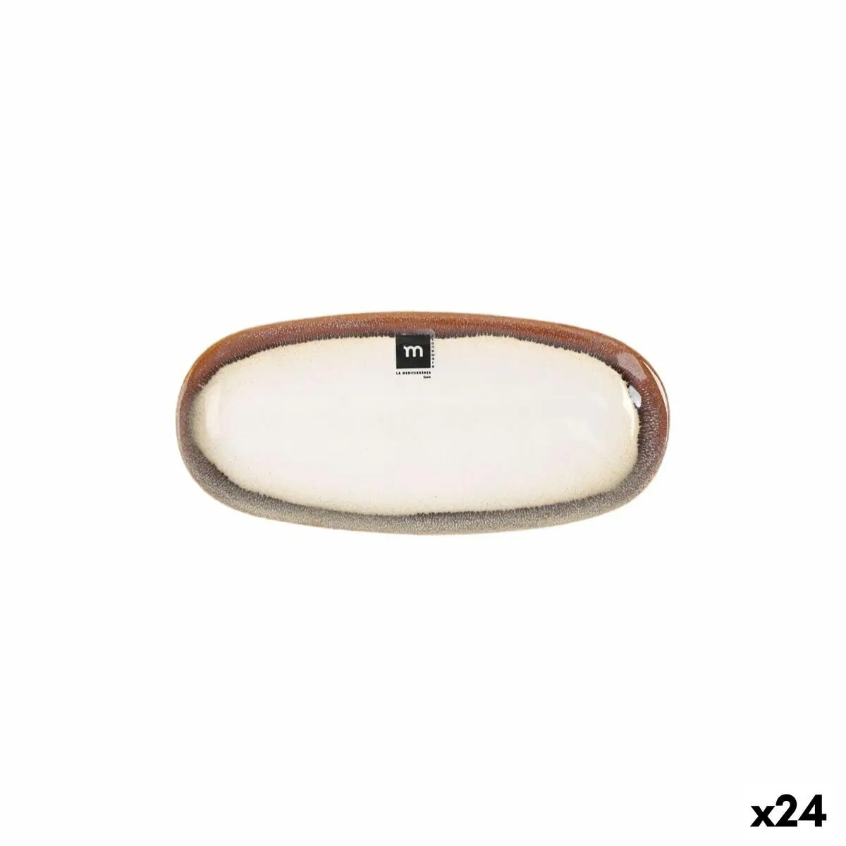 Serving Platter La Mediterránea Fustam Oval 25,8 X 12 X 2,2 Cm (24 Units) 1