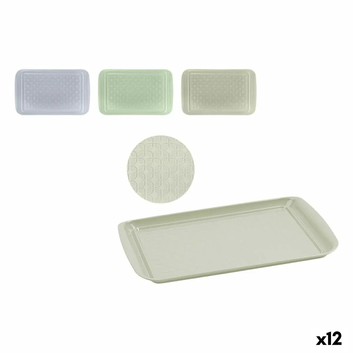 Tray Quttin Metal 43,5 X 27 X 2 Cm 12 Units 1