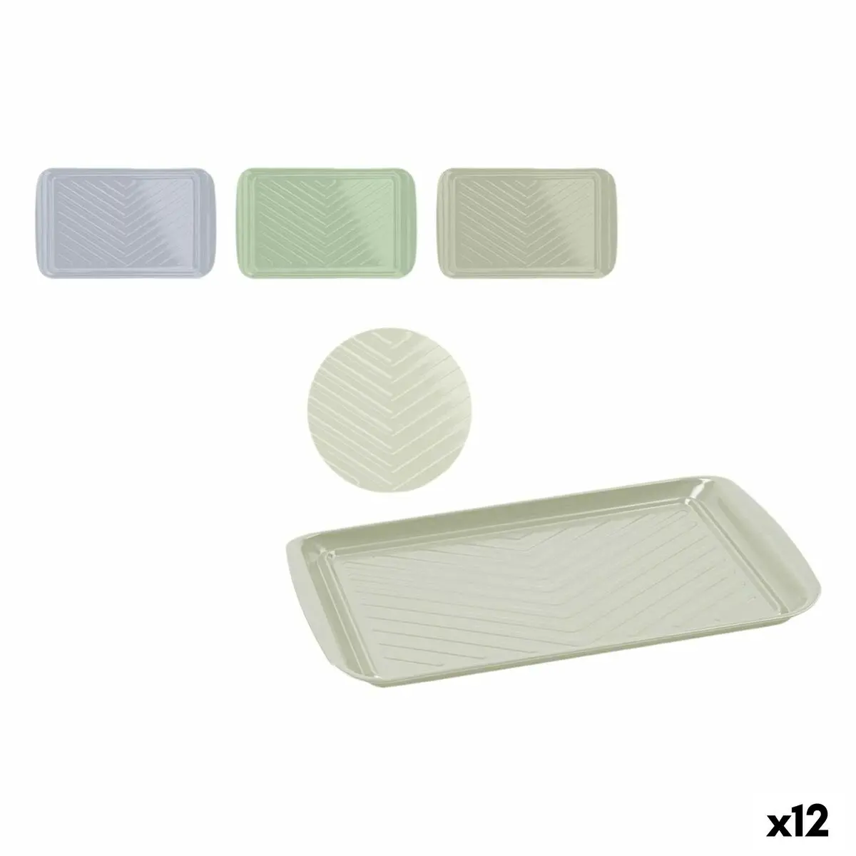 Tray Quttin Metal 43,5 X 27 X 2 Cm 12 Units 1