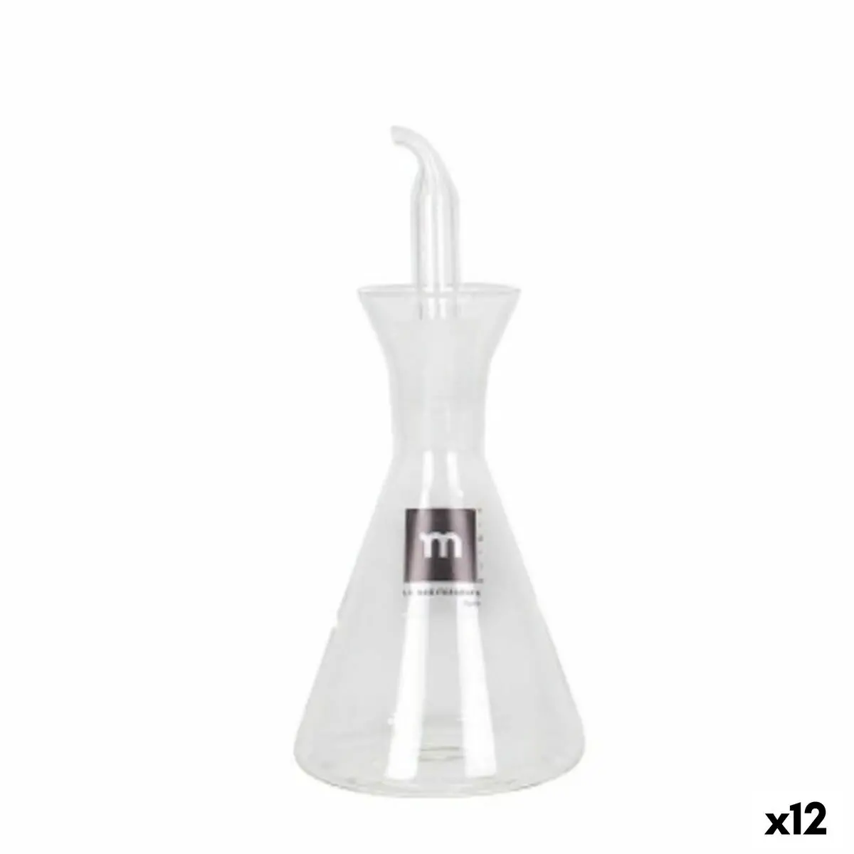 Cruet La Mediterránea Iraia Transparent Borosilicate Glass 125 Ml (12 Units) 1
