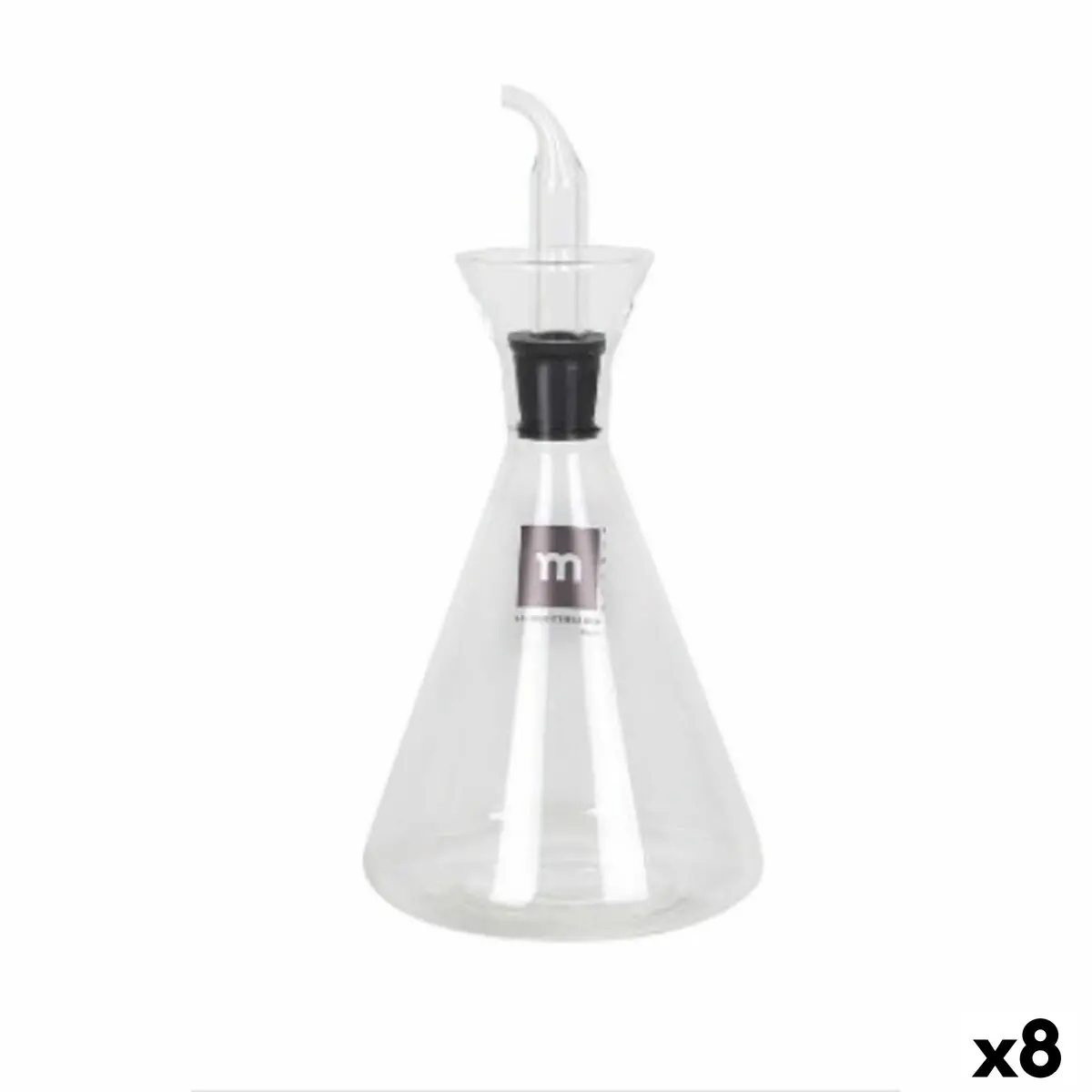 Cruet La Mediterránea Transparent Borosilicate Glass 250 Ml (8 Units) 1