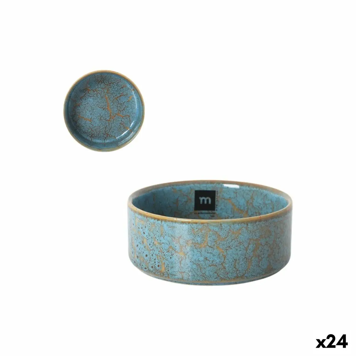 Bowl La Mediterránea Scratch Blue 13 X 4,8 Cm (24 Units) 1