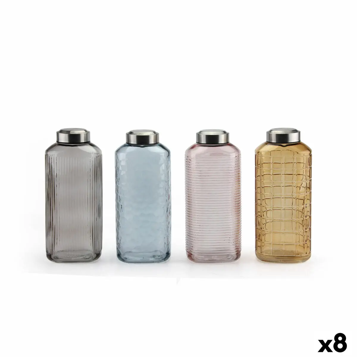 Glass Bottle La Mediterránea Glass 1,8 L (8 Units) 1