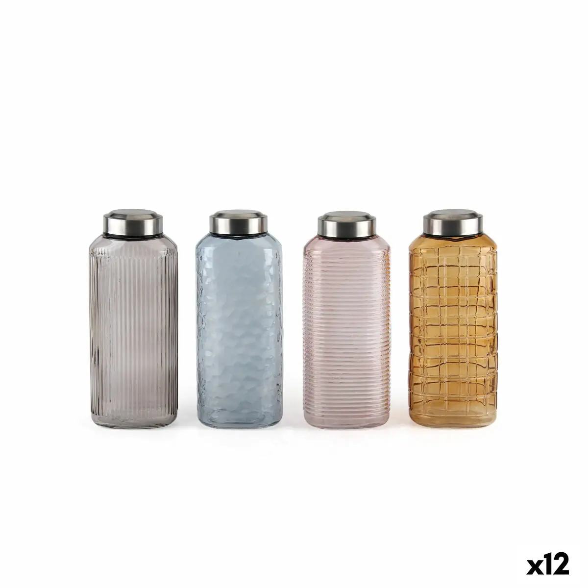 Glass Bottle La Mediterránea Glass 1,3 L (12 Units) 1