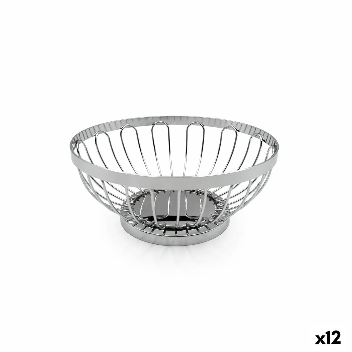 Breadbasket My Bar Silver Metal 17,5 X 7 Cm (12 Units) 1
