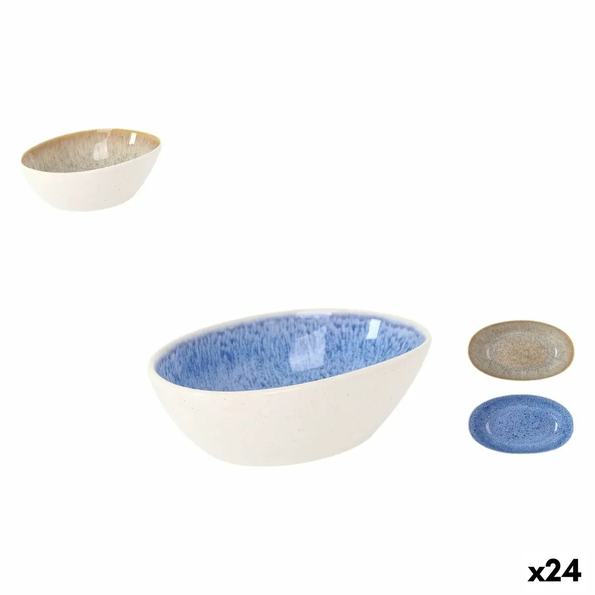 Snack Bowl La Mediterránea Pica-Pica 14 X 8,5 X 4 Cm (24 Units) 1