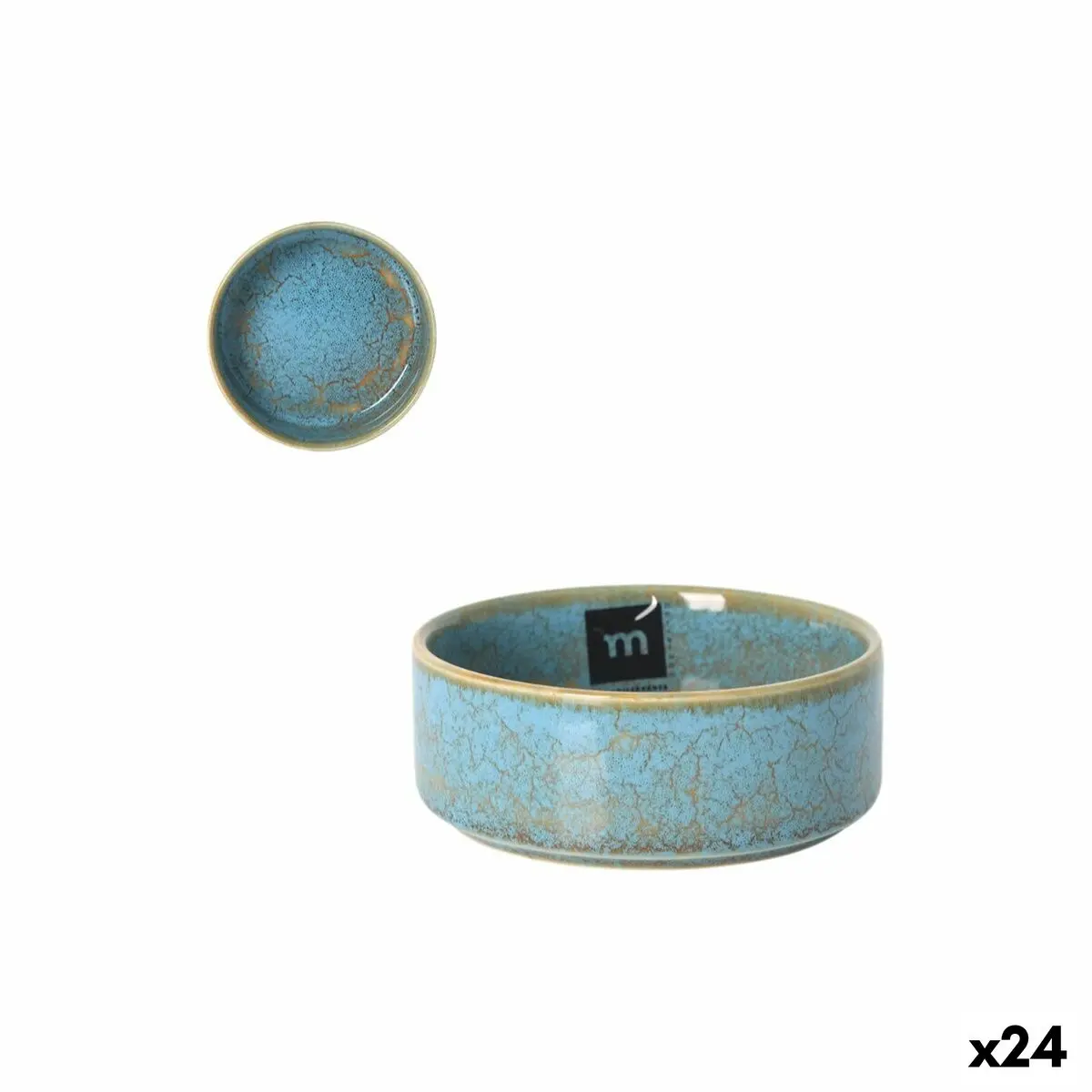 Bowl La Mediterránea Scratch Blue 10,2 X 4 Cm (24 Units) 1