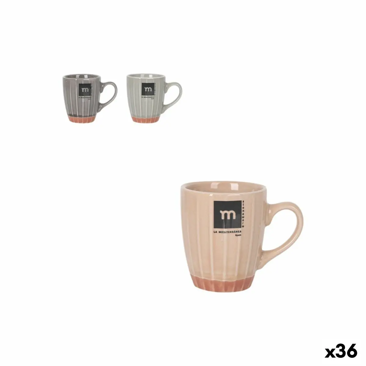 Tea And Coffee Cup La Mediterránea Melody 90 Ml (36 Units) 1