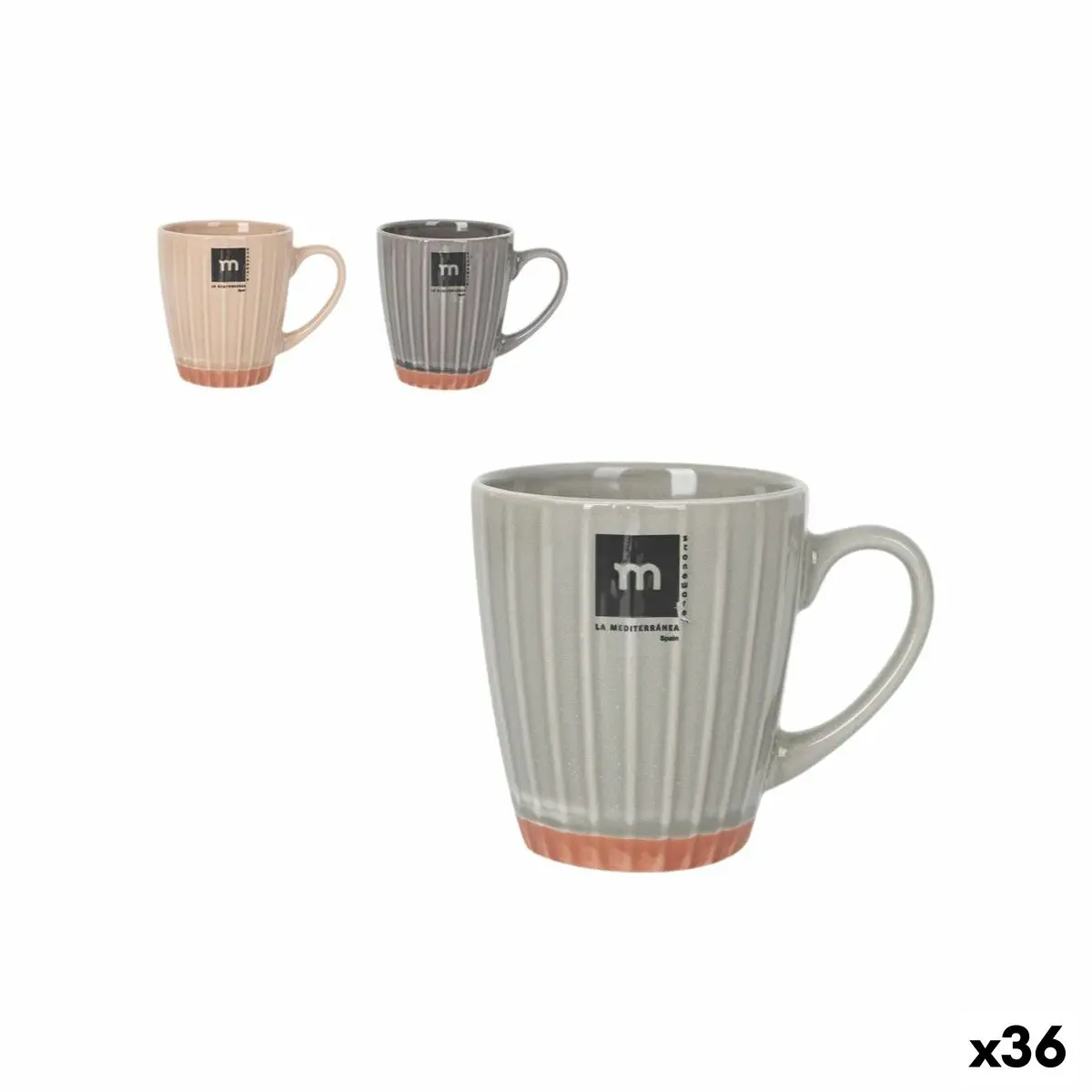 Tea And Coffee Cup La Mediterránea Melody 220 Ml (36 Units) 1