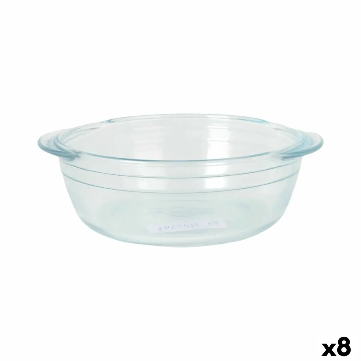 Serving Platter Quttin Quttin Glass 2,3 L 26 Cm (8 Units) 1