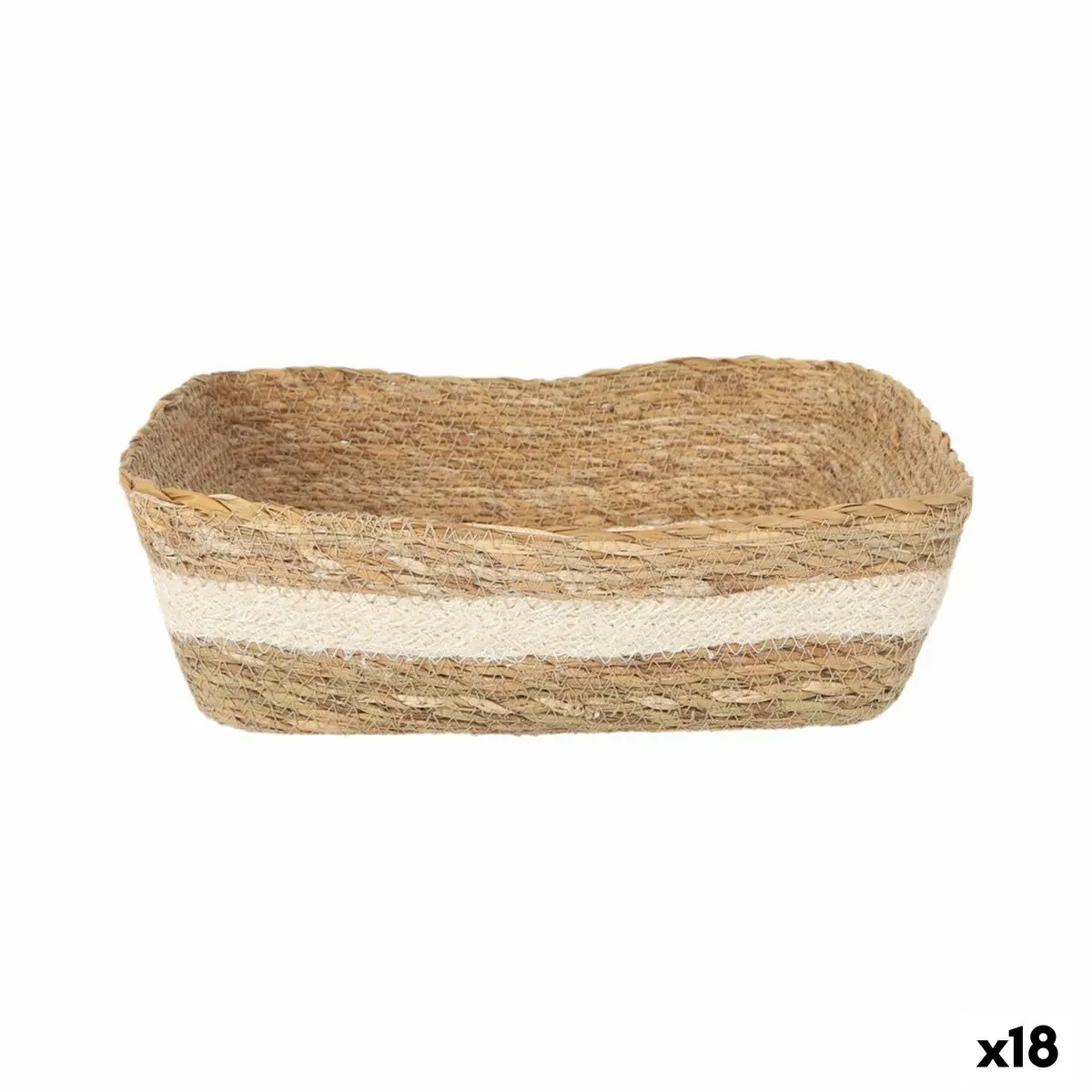 Storage Box Privilege Wicker Rectangular 20 X 15 X 7 Cm (18 Units) 1