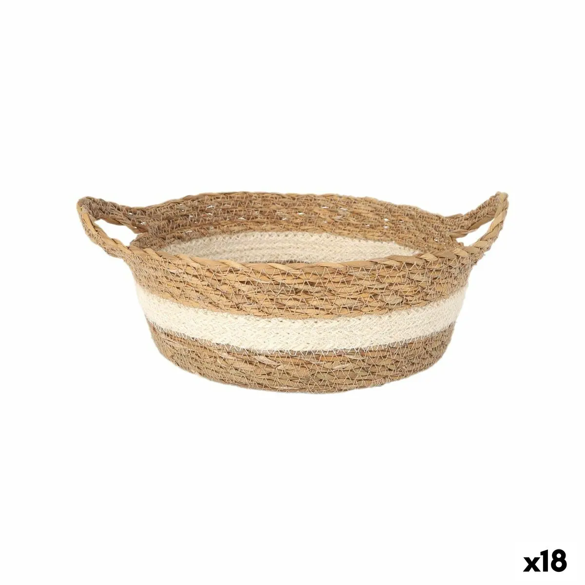Storage Box Privilege Privilege Wicker Ø 17 X 7 Cm (18 Units) 1
