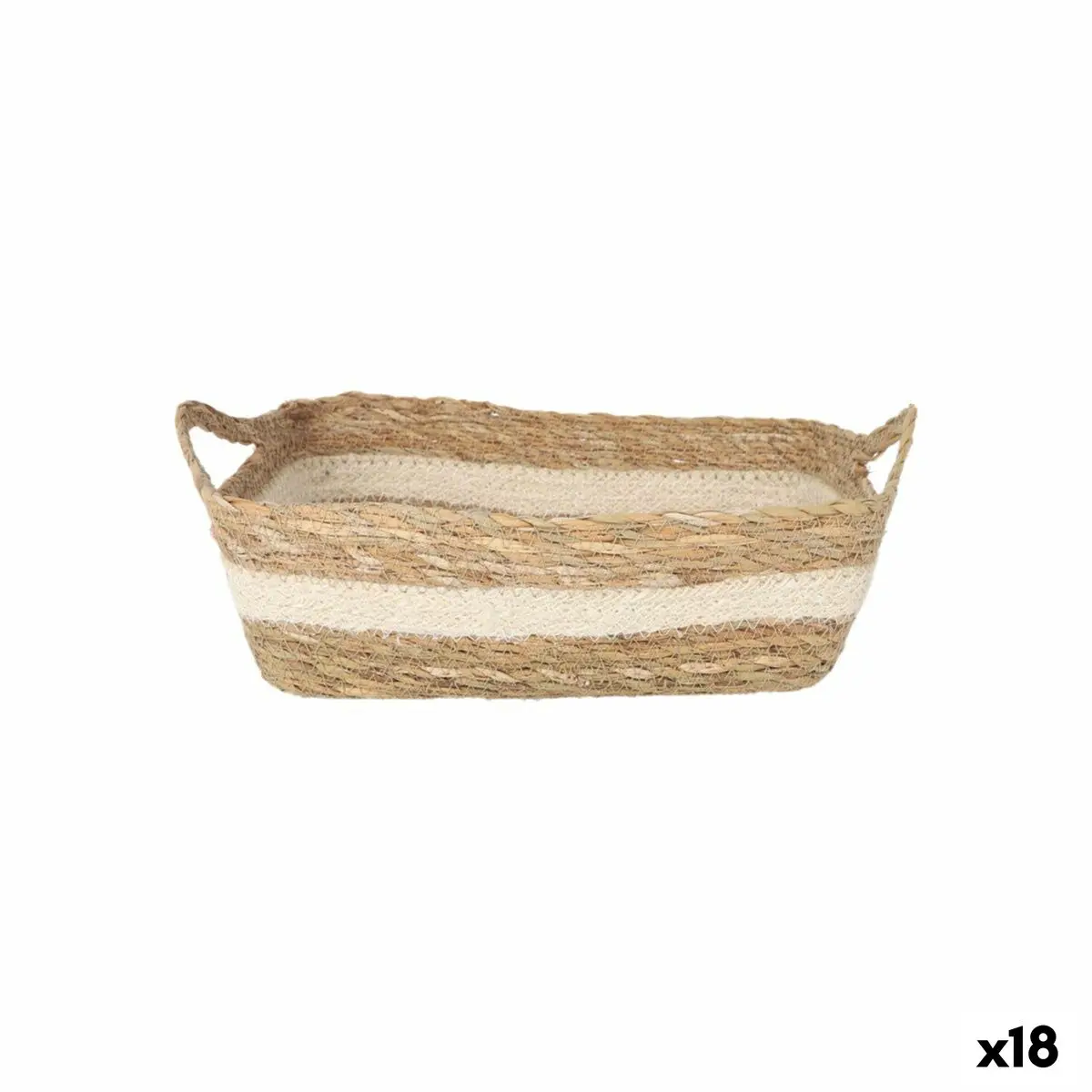 Storage Box Privilege Wicker 20 X 15 X 7 Cm (18 Units) 1