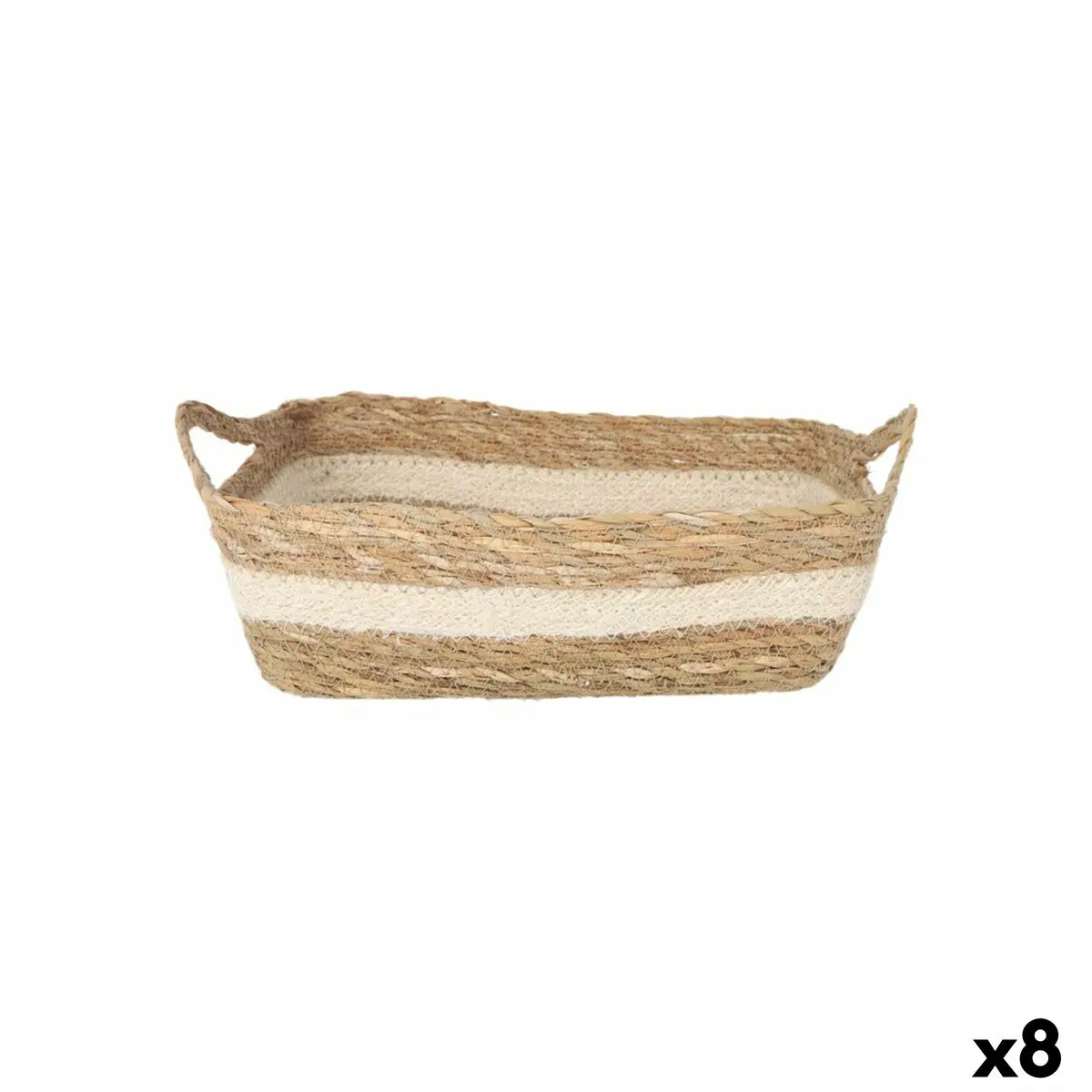 Storage Box Privilege Wicker 30 X 23 X 9 Cm (8 Units) 1