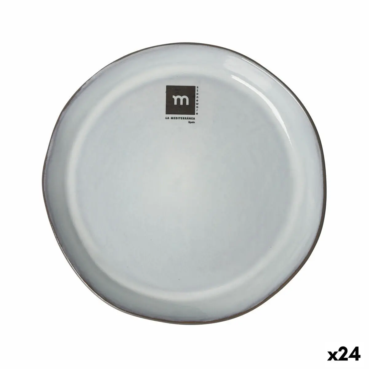 Flat Plate La Mediterránea Black Clay 1