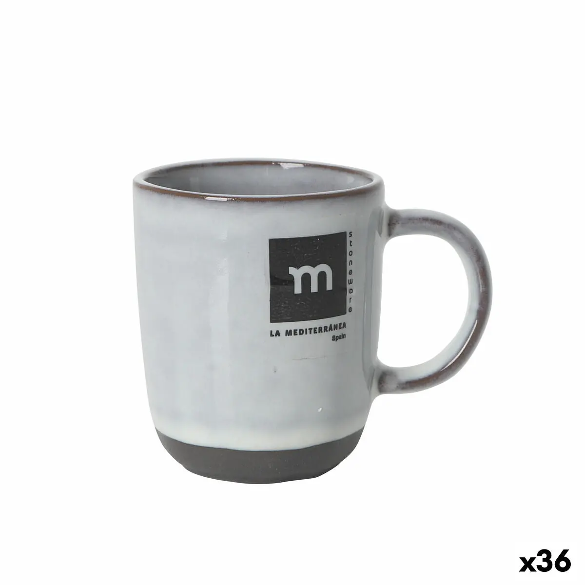 Cup La Mediterránea Black Clay (36 Units) 1