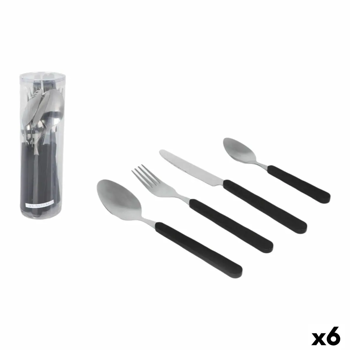 Cutlery Quttin Plastic 16 Pieces (6 Units) 1