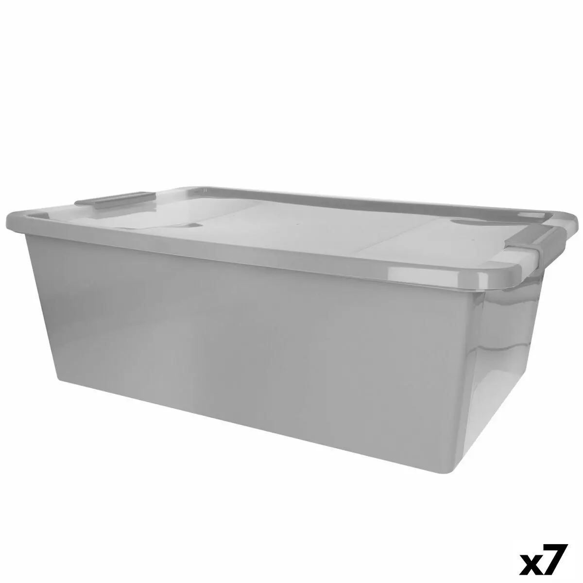 Storage Box Curver Grey Plastic 26 L 55 X 19 X 35 Cm (7 Units) 1
