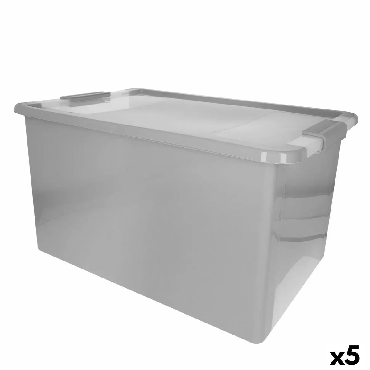 Storage Box Curver Grey Plastic 40 L 55 X 28 X 35 Cm (5 Units) 1
