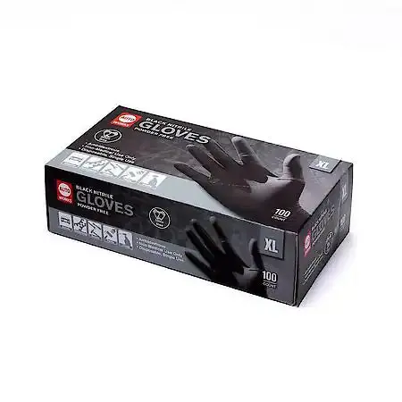 Nitrile Glove, Black , X-Large 100Pc 1